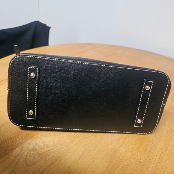 Dooney & Bourke Medium Hobo Shoulder Handbag Crossbody Purse Black Leather - Picture 6 of 7